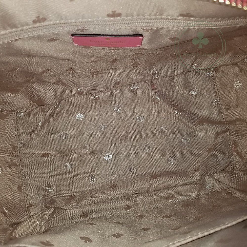 MAKE AN OFFER KATE SPADE MIMI FAUX FUR SATCHEL CROSSBODY BRIGHT BLUSH PINK - Picture 2 of 11